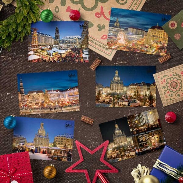 Postkarten Set Dresden Weihnachten mit 6 Weihnachtsmotiven