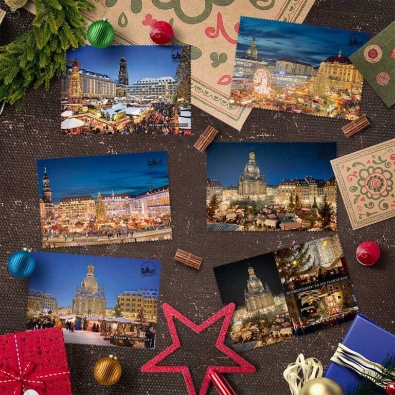 Postkarten Set Dresden Weihnachten mit 6 Weihnachtsmotiven