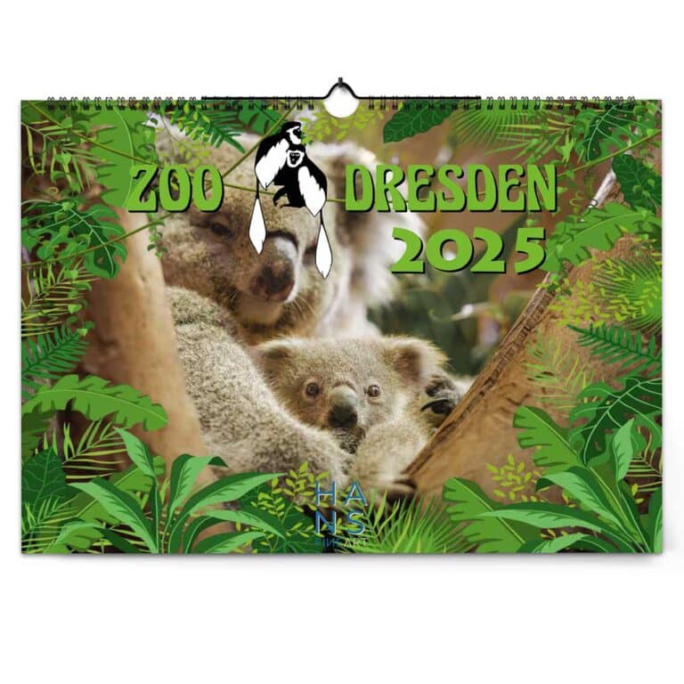 Zoo Dresden Kalender 2025 von Hans Fineart