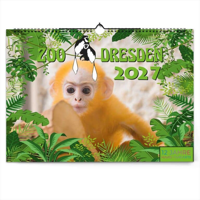 Zoo Dresden Kalender 2027 Deckblatt