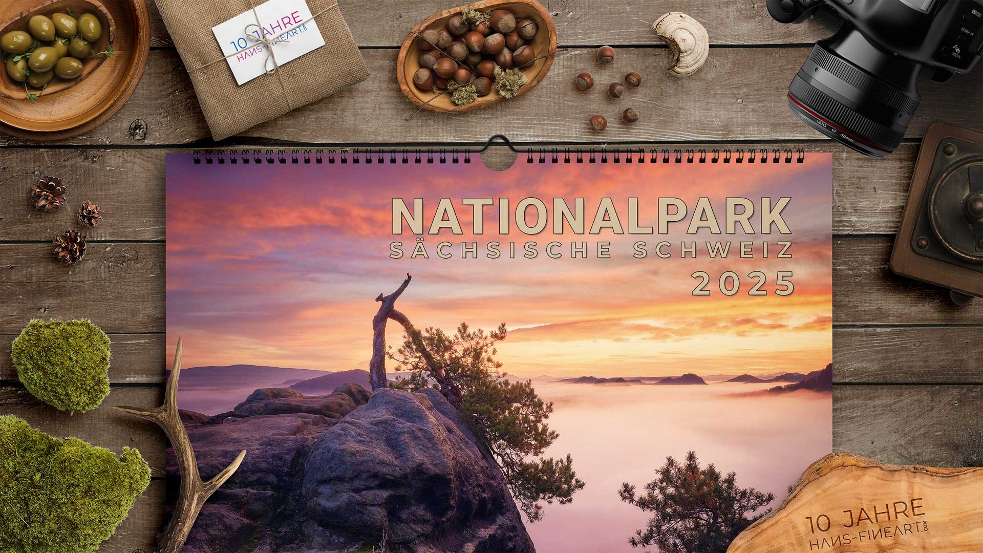 Sächsische Schweiz Kalender 2025 jetzt bei Hans Fineart kaufen