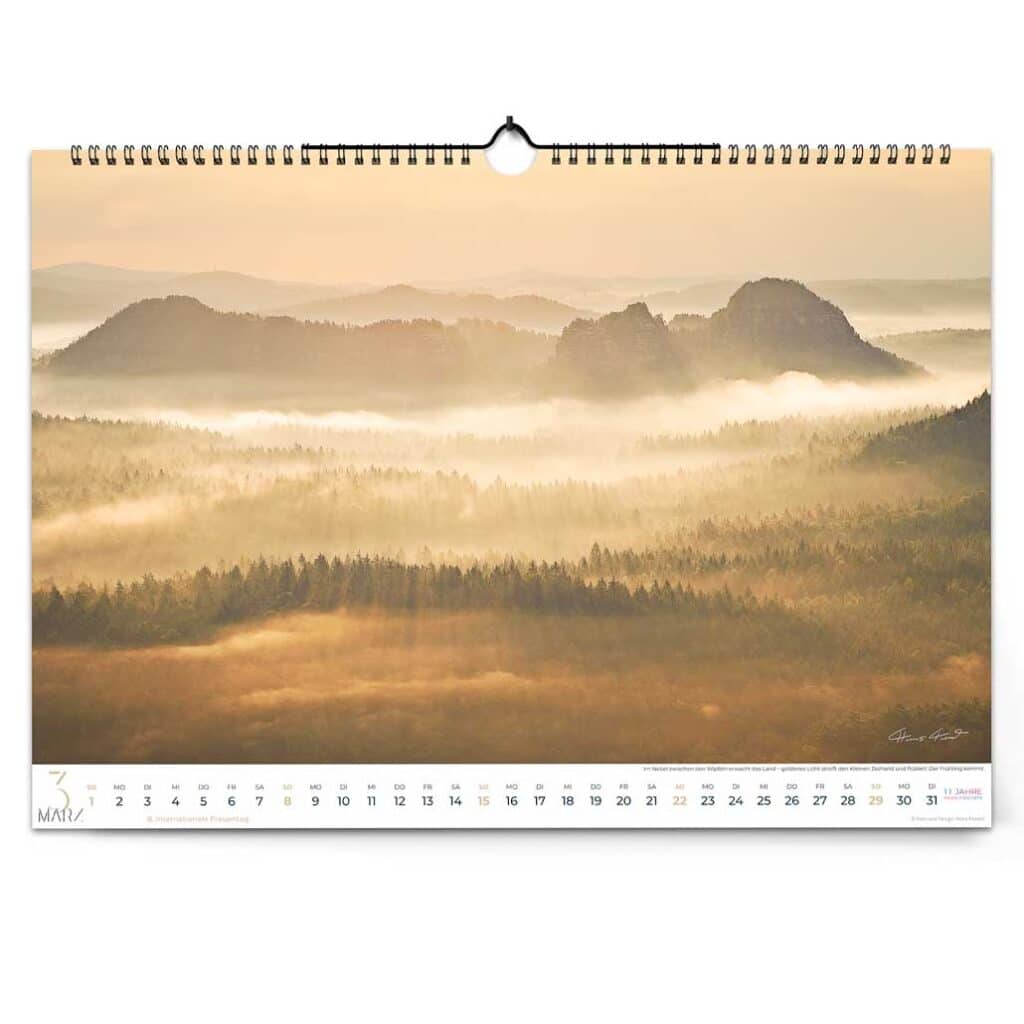 Sonnenaufgang im Kleinen Zschand mit Nebel und Licht
