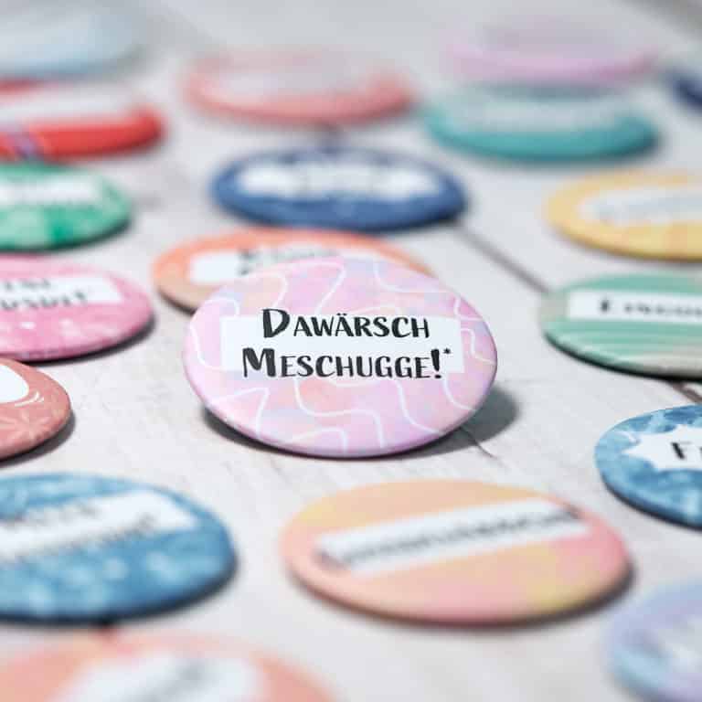 Sächsischer Magnet "Dawärsch Meschugge!" Hans Fineart