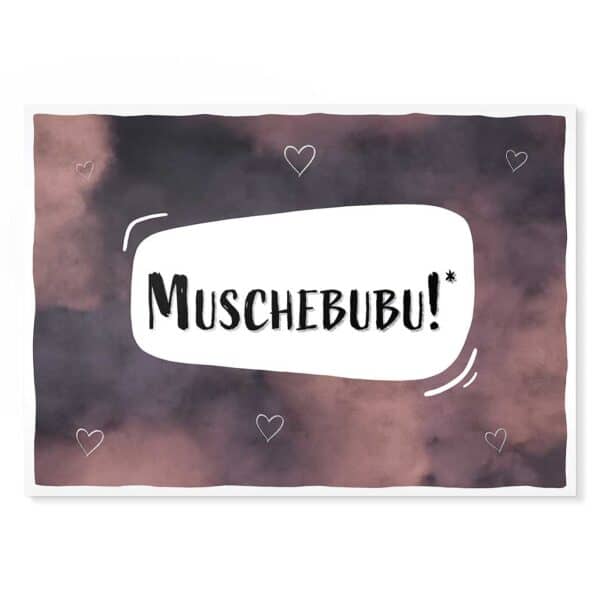 Postkarte Muschebubu! – Sächsische Sprüche mit Charme