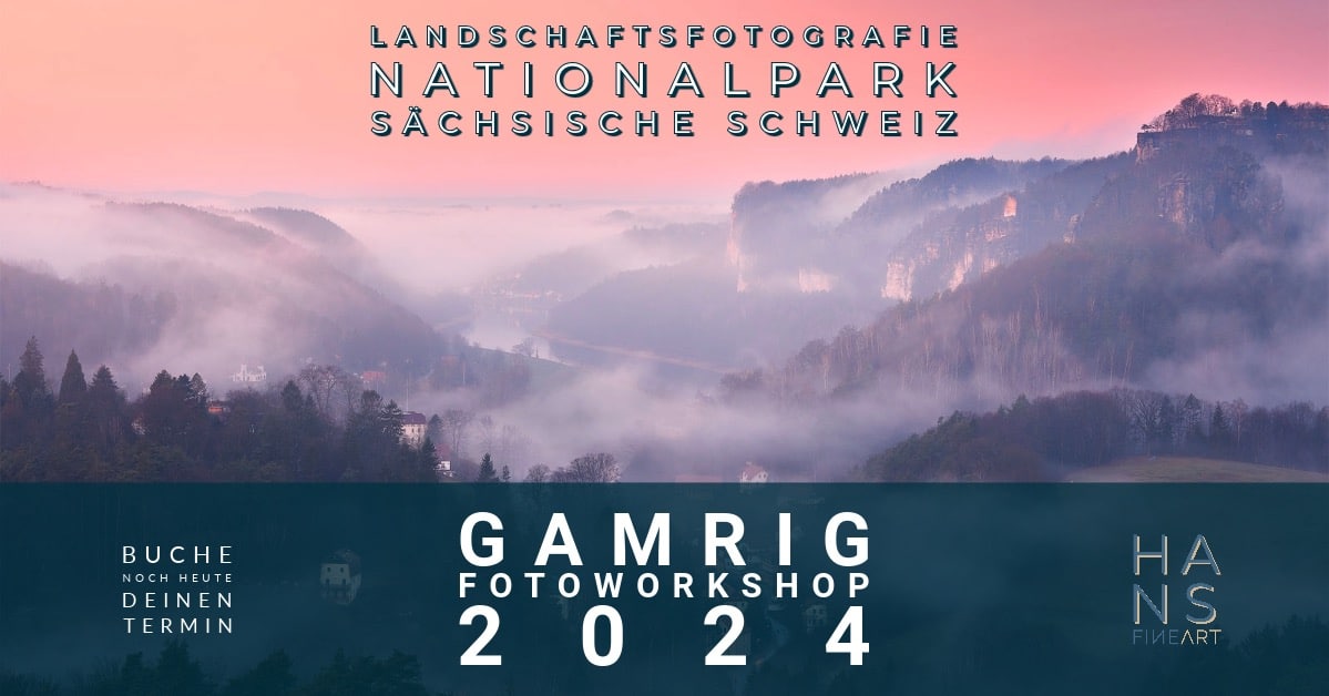 Landschaftsfotografie Sächsische Schweiz Gamrig Hans Fineart