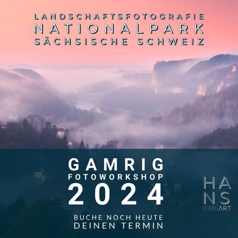 Landschaftsfotografie Sächsische Schweiz Gamrig Hans Fineart