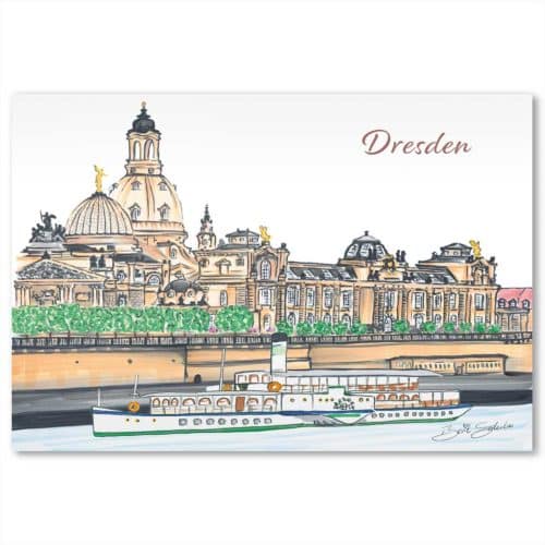 Kunst Postkarte bs-005 BS Illustration Berit Schulze