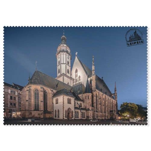Leipzig Postkarte Thomaskirche – Historisches Wahrzeichen und Wirkungsstätte von Johann Sebastian Bach.