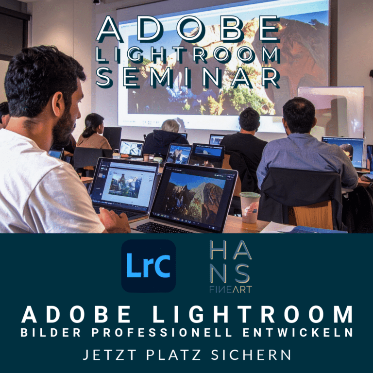 Teilnehmer des Adobe Lightroom Kurses Dresden bearbeiten Bilder in Lightroom Classic während eines Seminars in Bad Schandau.